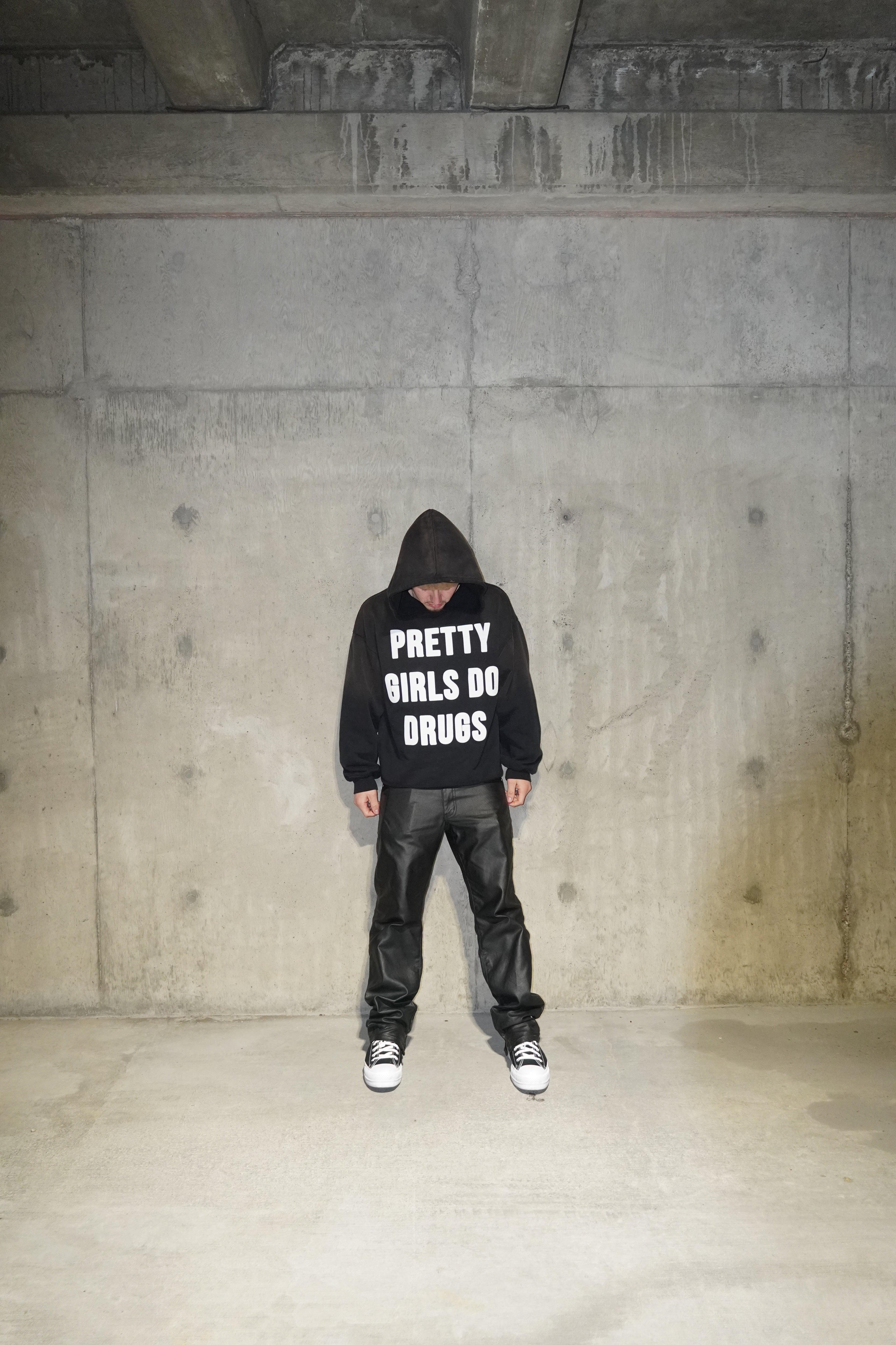 Oil Stained Pretty Girls Do Drugs Hoodie