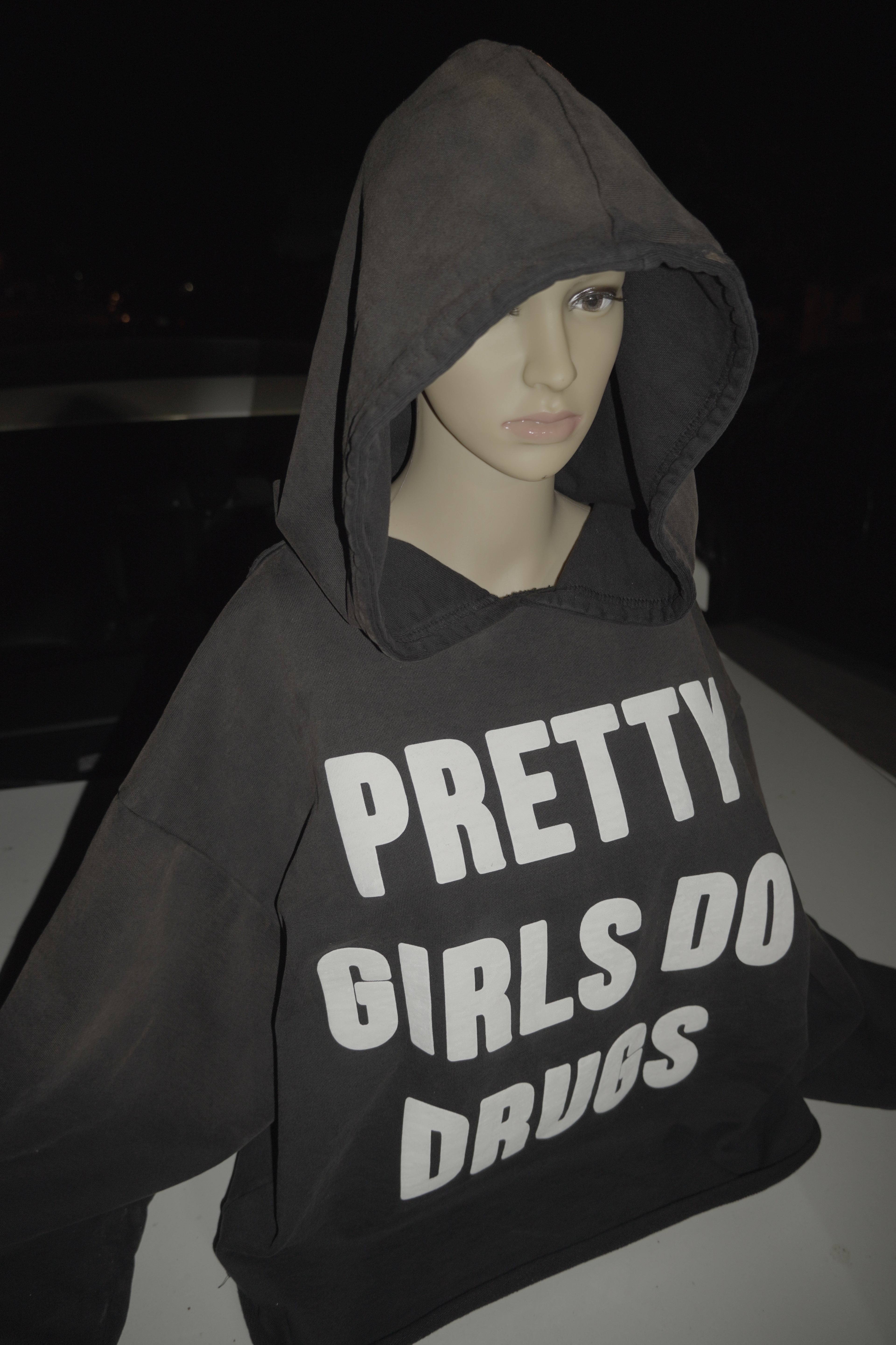 Oil Stained Pretty Girls Do Drugs Hoodie