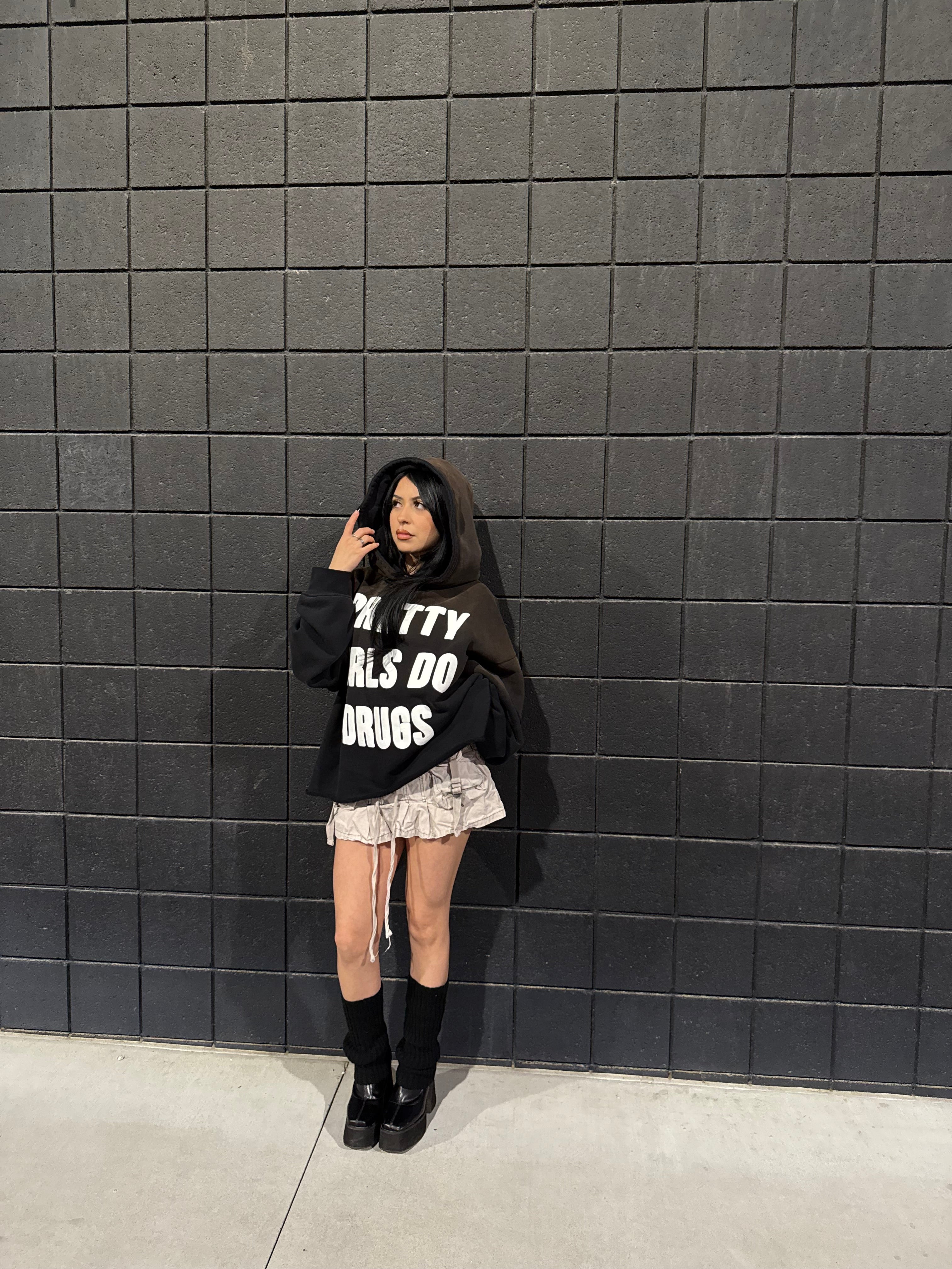 Stained Pretty Girls Do Drugs Hoodie - IHATETHISPARTY