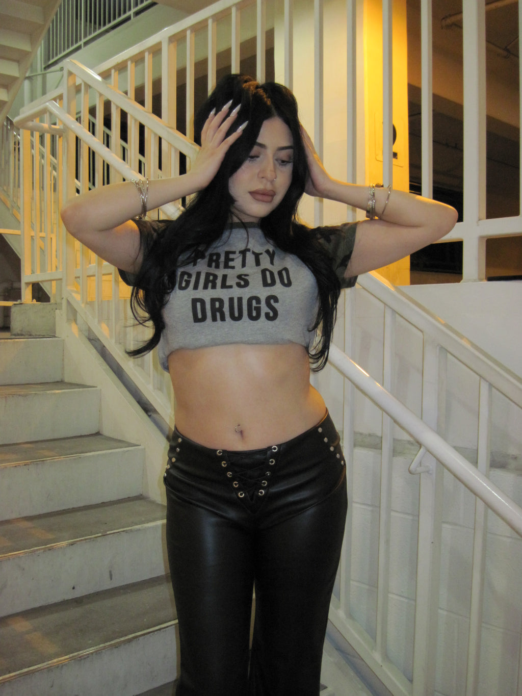 Women’s Camo Crop Tee