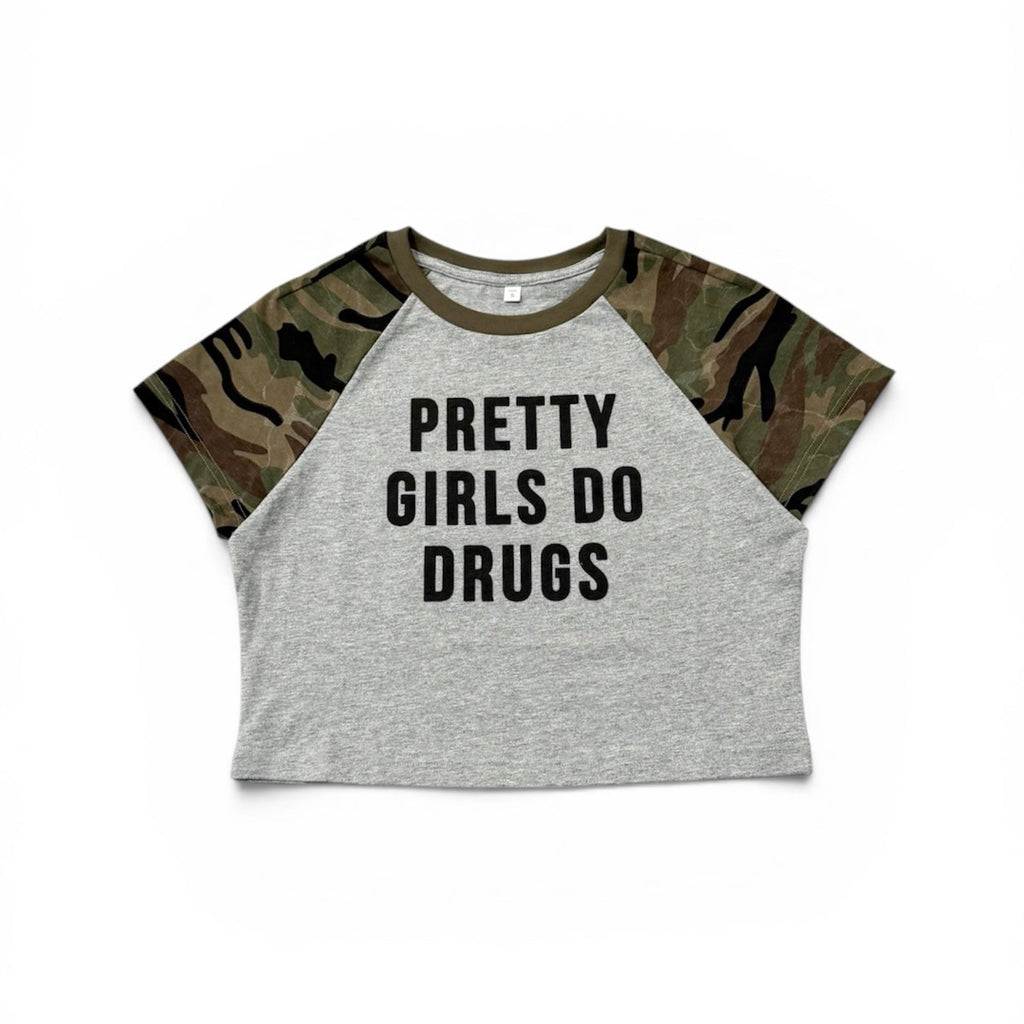 Women’s Camo Crop Tee