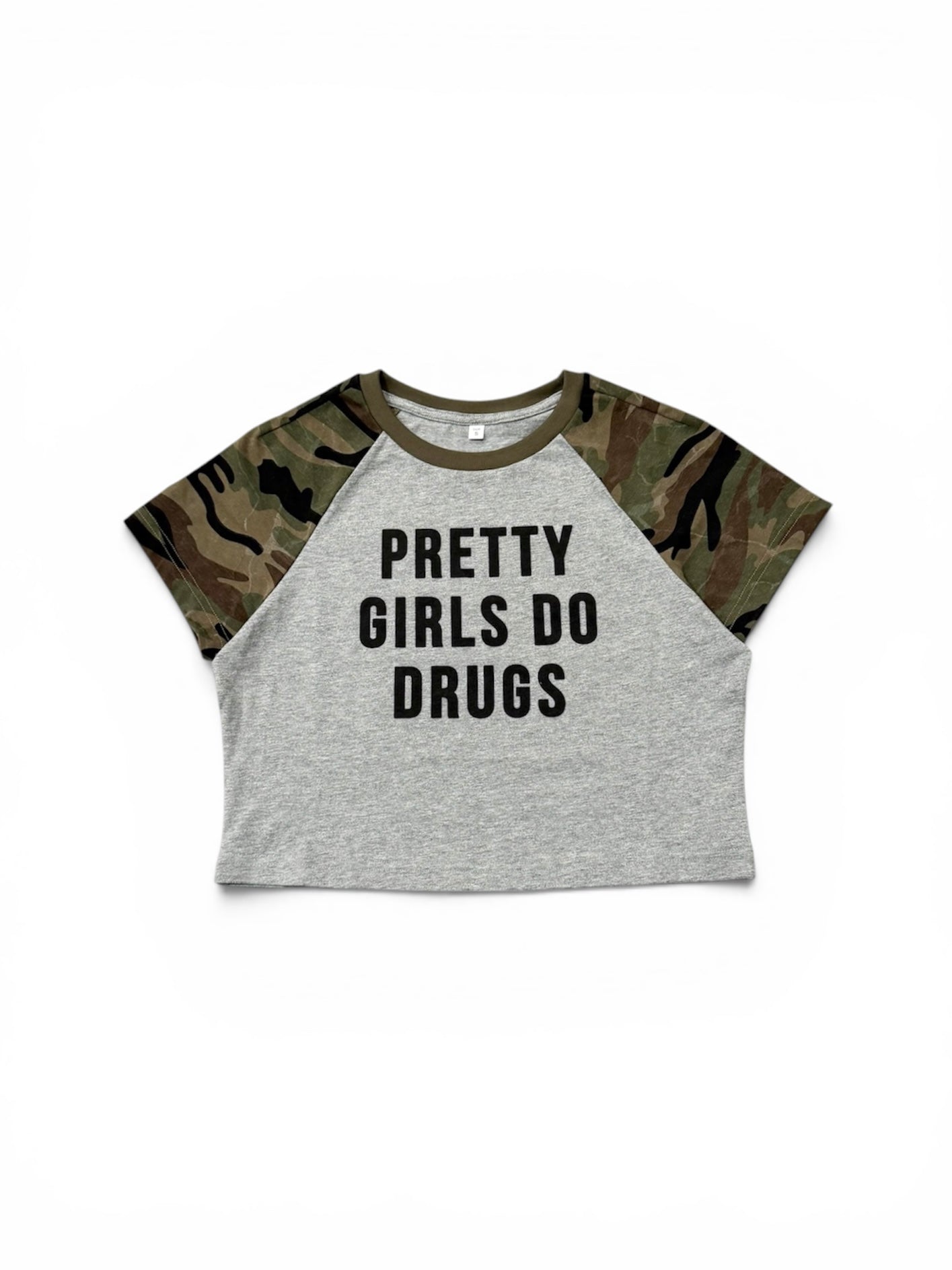 Women’s Camo Crop Tee