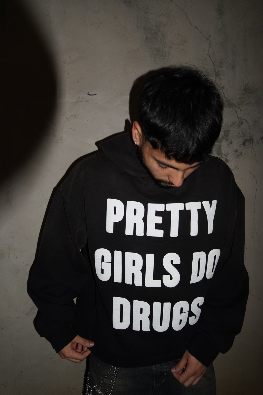 Oil Stained Pretty Girls Do Drugs Hoodie